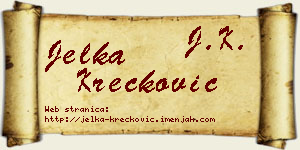 Jelka Krečković vizit kartica